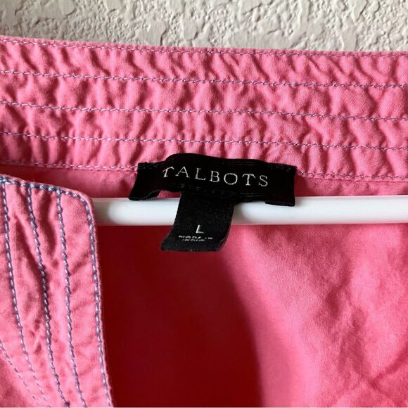 LOT of 2 Talbots Pastel Boho Coastal Preppy Linen Cottagecore Embroidered Tunic - Picture 7 of 14